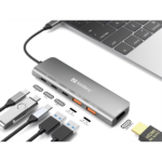 SANDBERG USB-C Dokkoló HDMI + 2xUSB-A + 2xUSB-C + PD100W - Image 2
