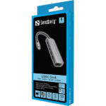SANDBERG USB-C Dokkoló HDMI + 2xUSB-A + 2xUSB-C + PD100W - Image 3