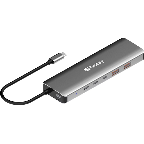 SANDBERG_USB-C_to_5xUSB-C_2xUSB-A_100W-i1724538.png SANDBERG USB-C to 5xUSB-C+2xUSB-A 100W - Image 1