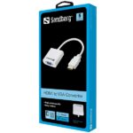 SANDBERG Kijelző konverter, HDMI to VGA Converter - Image 2