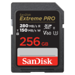 SANDISK 215493, SDXC EXTREME PRO KÁRTYA 256GB, 280/150 MB/s, UHS-II, V60,C10