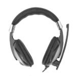 SBOX Fejhallgató, HEADSET + MICROPHONE, Black/Silver - Image 2