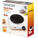 SENCOR SCP 1503WH-EUE4 Elektromos főzőlap, 18cm, 1500W, Fehér - Image 3
