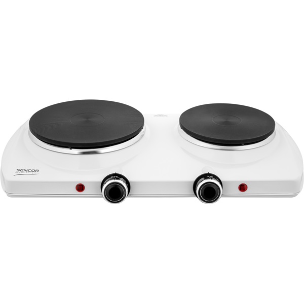 SENCOR SCP 2253WH-EUE4 Elektromos dupla főzőlap, 18cm/15cm, 2500W, Fehér - Image 3
