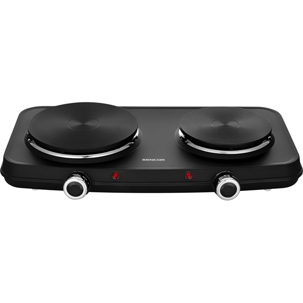 SENCOR SCP 2254BK-EUE4 Elektromos dupla főzőlap, 18cm/15cm, 2500W, Fekete - Image 3