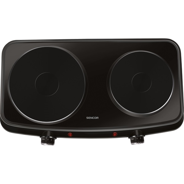 SENCOR SCP 2254BK-EUE4 Elektromos dupla főzőlap, 18cm/15cm, 2500W, Fekete - Image 4