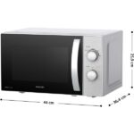 SENCOR SMW 2120SS Mikrohullámú sütő, 5 fokozat, 20L, 700W, Ezüst - Image 3