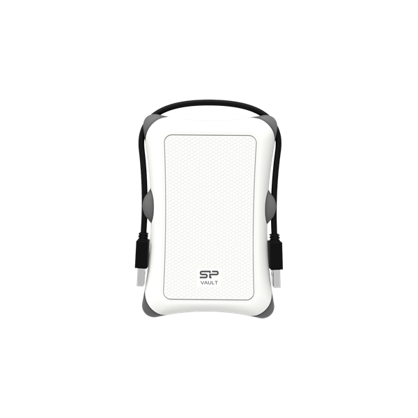 SILICON POWER 2.5" HDD USB 3.2 1TB Armor A30 ütésálló, Fehér - Image 1