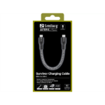 Sandberg Survivor Cable 0.2m egy ultra-rövid töltőkábel, 100W, - Image 2
