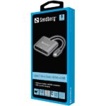 SANDBERG USB-C dokkoló, USB-C Mini Dock HDMI+USB - Image 2