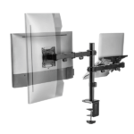 Sbox LCD-LM01-2 asztali laptop és monitortartó konzol. Állítható magasság, 13 - 27, dönthető, forgatható. 355X300, - Image 3
