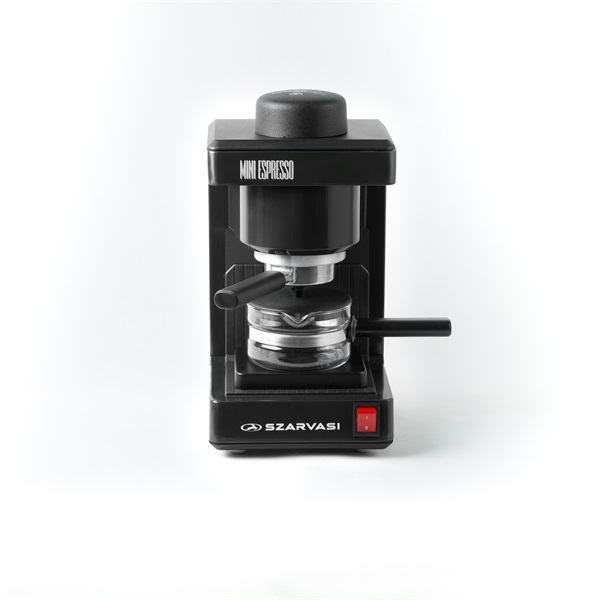 Szarvasi_SZV-6123_Mini_presszokavefozo_fekete_800W_2_6_szemelyes_kivitel_uveg_kionto_edeny_zarocsavar-i1688727.jpg Szarvasi SZV-612/3 Mini presszókávéfőző, fekete, 800W, 2 / 6 személyes kivitel, üveg kiöntő edény, zárócsavar - Image 1