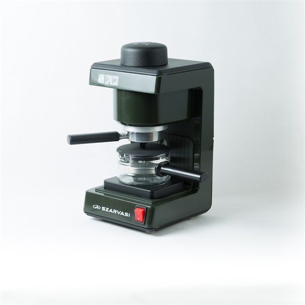 Szarvasi_SZV-6123_Mini_presszokavefozo_olajzold_800W_2_6_szemelyes_kivitel_uveg_kionto_edeny_zarocsavar-i1688664.jpg Szarvasi SZV-612/3 Mini presszókávéfőző, olajzöld, 800W, 2 / 6 személyes kivitel, üveg kiöntő edény, zárócsavar - Image 1