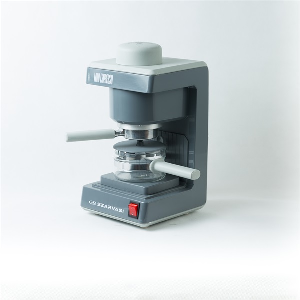 Szarvasi_SZV-6123_Mini_presszokavefozo_szurke_800W_2_6_szemelyes_kivitel_uveg_kionto_edeny_zarocsavar-i1688622.jpg Szarvasi SZV-612/3 Mini presszókávéfőző, szürke, 800W, 2 / 6 személyes kivitel, üveg kiöntő edény, zárócsavar - Image 1