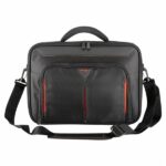 TARGUS Notebook táska Briefcase / Classic 14" Clamshell Case - Black/Red - Image 3