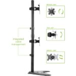 TECHLY ICA-LCD 2520V2 asztali konzol 2 LCD monitorhoz, 17-32" - Image 5