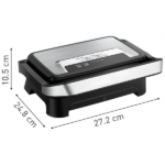 TEFAL GC270D10 Inicio Compact Kontakt grill, 1000W, Fekete/Ezüst - Image 3