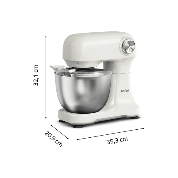 TEFAL QB140AF0 Bake Easy 3in1 Konyhai robotgép, 12 sebességfokozat, 3.5L, 500W, Fehér - Image 3