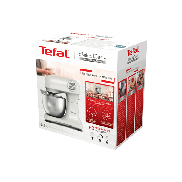 TEFAL QB140AF0 Bake Easy 3in1 Konyhai robotgép, 12 sebességfokozat, 3.5L, 500W, Fehér - Image 4