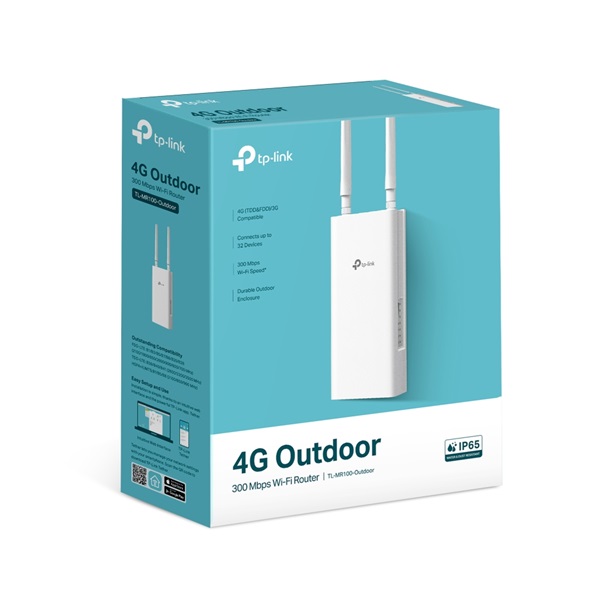 TP-LINK 3G/4G Modem + Wireless Router N-es 300Mbps 1xWAN(100Mbps) + 1xLAN(100Mbps) Kültéri, TL-MR100-OUTDOOR - Image 3