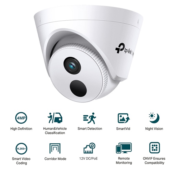 TP-LINK IP Kamera beltéri éjjellátó 4 Megapixel, 2.8mm Objektív, VIGI C440I(2.8MM) - Image 2