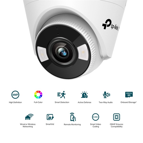 TP-LINK IP Kamera beltéri éjjellátó 4 Megapixel, 4mm Objektív, VIGI C440(4MM) - Image 2