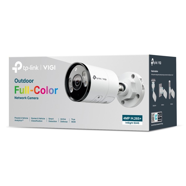 TP-LINK IP Kamera kültéri színes éjjellátó 4 Megapixel, 6mm Objektív, INSIGHT S345(6MM) - Image 2