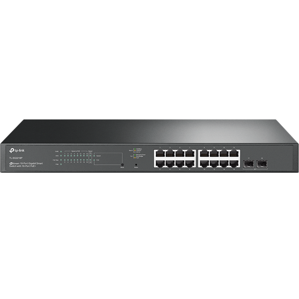 TP-LINK_Switch_16x1000Mbps16xPOE_2xGigabit_SFP_Menedzselheto_TL-SG2218P-i1273396.png TP-LINK Switch 16x1000Mbps(16xPOE+) + 2xGigabit SFP, Menedzselhető, SG2218P - Image 1