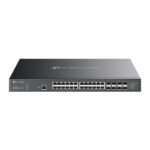 TP-LINK Switch 24x10Gbps(24x10G POE++) + 8x10G SFP+, Menedzselhető Rackes, SX3832MPP