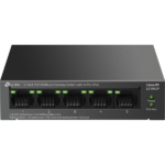 TP-LINK Switch 5x100Mbps (4xPOE) Fémházas Asztali, LS105LP