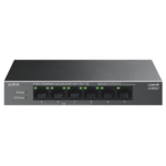 TP-LINK Switch 6x100Mbps (4xPOE) Fémházas Asztali, LS106LP