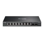 TP-LINK Switch 8x2.5Gbps + 2x10Gbps SFP+ Fémházas Easy Smart (Omada), ES210X-M2