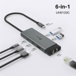 TP-LINK USB Type-C HUB 6 portos 1xHDMI + 1xLAN + 1xPD 100W + 1xUSB-C, 2xUSB, UH6120C - Image 2