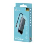 TP-LINK USB Type-C HUB 6 portos 1xHDMI + 1xLAN + 1xPD 100W + 1xUSB-C, 2xUSB, UH6120C - Image 3