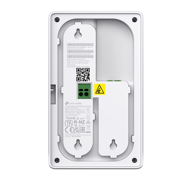 TP-LINK Wireless Access Point Dual Band AX1800 Falra rögzíthető GPON, EAP625GP-Wall - Image 3