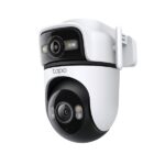 TP-LINK Wireless Kamera Cloud kültéri forgatható színes éjjellátó dupla lencse AI támogatás, TAPO C545D
