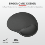 TRUST Egéralátét 16977 (BigFoot Mouse Pad - black) - Image 5