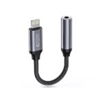 Tech-Protect UltraBoost Lightning/3,5mm jack adapter - fekete/szürke