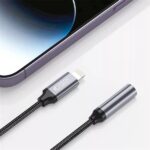 Tech-Protect UltraBoost Lightning/3,5mm jack adapter - fekete/szürke - Image 2