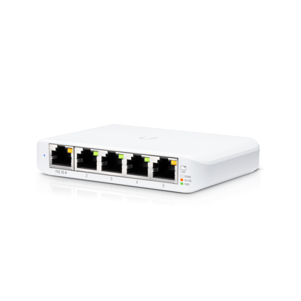 UBiQUiTi Switch 5x1000Mbps (POE Input), Menedzselhető, Asztali - USW-FLEX-MINI - Image 3