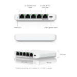 UBiQUiTi Switch 5x2500Mbps, Menedzselhető, Asztali - USW-Flex-2.5G-5 - Image 4