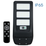 VIVALUX, 004986, REX Szolár LED Utcai világító, 100W, 6400K, 1400lm, IP65, fényvetési szög , 100°, ABS fekete,