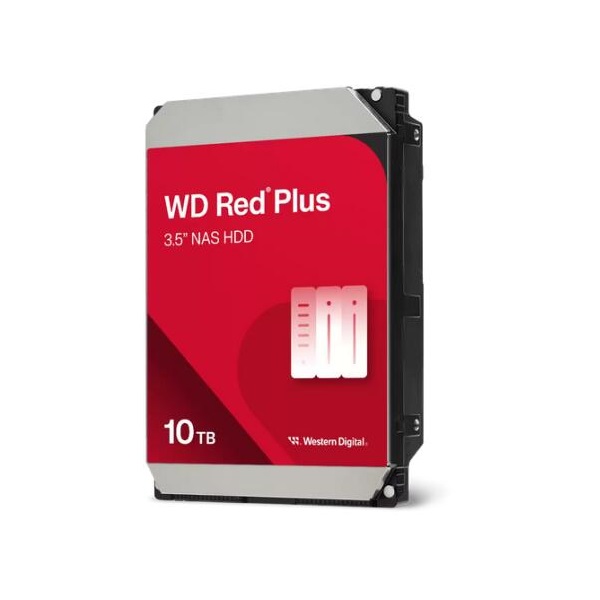 WESTERN DIGITAL 3.5" HDD SATA-III 10TB 7200rpm 512MB Cache, CAVIAR Red Plus - Image 1