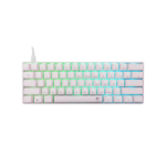 WHITE SHARK GK-004223W/BL-HU SHINOBI-2/W-BL-HU vezetékes mech. bill. 62 kék gomb,fehér,magyar