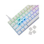 WHITE SHARK GK-004223W/BL-HU SHINOBI-2/W-BL-HU vezetékes mech. bill. 62 kék gomb,fehér,magyar - Image 3