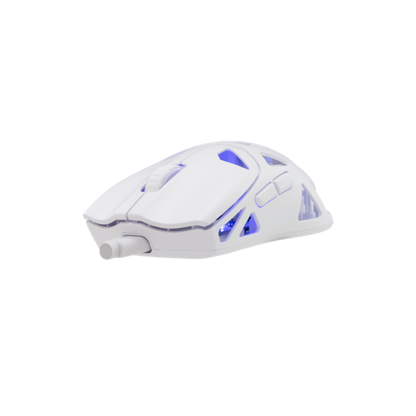 WHITE SHARK WGM-5019W DAGONET-W / 12.000 dpi fehér vez.nélk. gam. egér Pixart3311 - Image 2