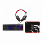 WHITE SHARK COMANCHE-3 gamer combo billetyűzet (magyar) + egér + fejhallgató + egérpad
