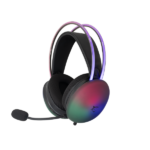 WHITE SHARK FIREFLY-B, GH-2342-B gamer fejhallgató, fekete/RGB, (3.5 Jack)