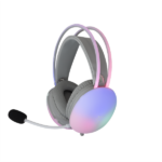 WHITE SHARK FIREFLY-W, GH-2342-W gamer fejhallgató, fehér/RGB, (3.5 Jack)