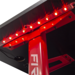 WHITE SHARK FIRE SHADOW RGB gamer asztal fekete/piros - Image 3